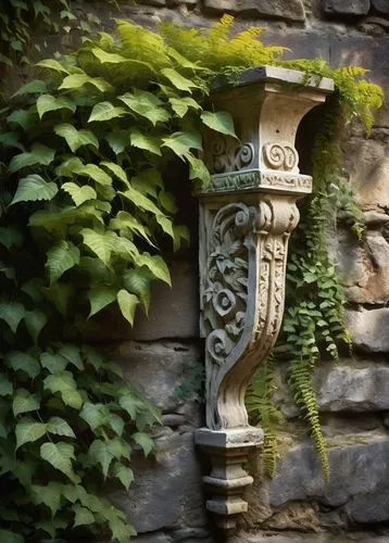 carved wall,kykuit,garden pipe,stonework,ornamentation,carvings,drainpipes,architectural detail,old fountain,half-timbered wall,chimneypiece,corbels,sconce,lintel,garden decoration,drainpipe,stone gate,garden sculpture,japanese garden ornament,garden decor,Illustration,Vector,Vector 07