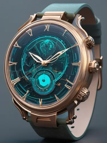 Design a futuristic watch with holographic display.,gold watch,mechanical watch,male watch,men's watch,wristwatch,chronometer,timepiece,watchmaker,open-face watch,wrist watch,argus,watch accessory,clo