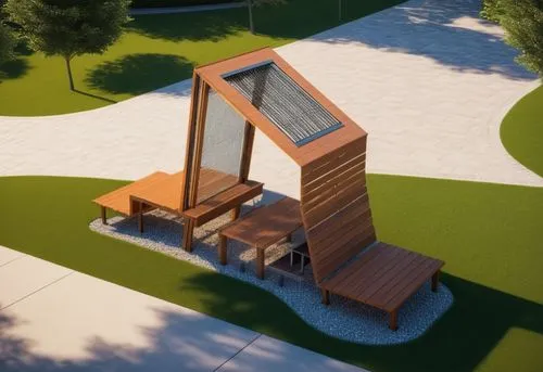 lifeguard tower,observation tower,dog house frame,3d rendering,ski jump,school design,modern architecture,wooden mockup,build by mirza golam pir,lookout tower,ski facility,modern house,wooden church,s