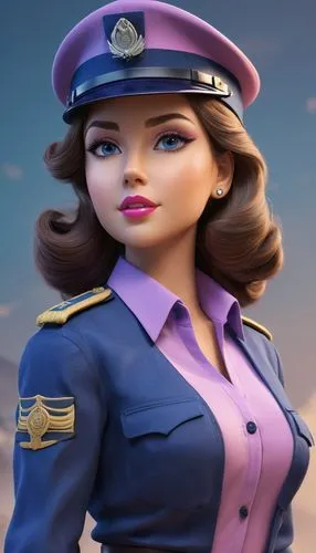 stewardess,aviatrix,servicewoman,policewoman,stewardesses,neerja,Unique,3D,3D Character