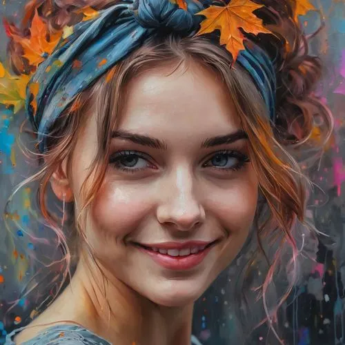 girl portrait,fantasy portrait,girl in a wreath,mystical portrait of a girl,romantic portrait,girl in flowers,world digital painting,portrait of a girl,digital painting,boho art,young woman,autumn icon,portrait background,flower painting,autumn background,beautiful girl with flowers,art painting,fantasy art,face portrait,digital art,Photography,General,Fantasy