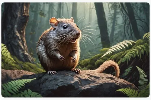 rodentia icons,lab mouse icon,bush rat,beaver rat,sciurus,silver agouti,rat,white footed mouse,wood mouse,forest animal,rodent,game illustration,gold agouti,meadow jumping mouse,field mouse,nutria-young,forest background,twitch icon,growth icon,african bush squirrel,Unique,Design,Sticker