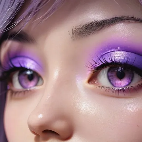 wing purple,violet eyes,purple glitter,ultraviolet,lavender blush,eyes makeup