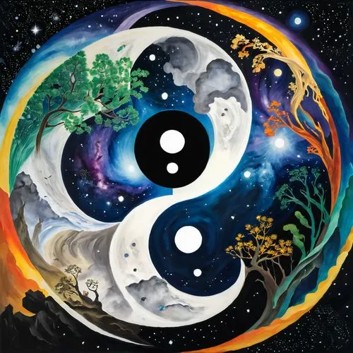 yinyang,yin yang,yin and yang,taoism,earth chakra,global oneness,taoist,bagua,oneness,sun and moon,mantra om,pangu,trigrams,taoists,five elements,omniverse,cosmography,copernican world system,symbology,phase of the moon,Illustration,Retro,Retro 02