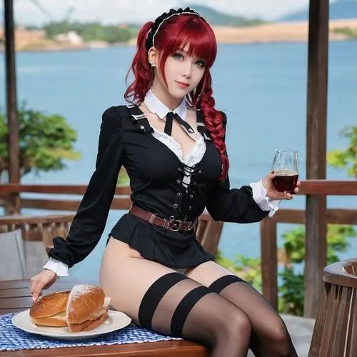 mitsuru,kasumi,ekatarina,myrrha,katarina,rias,waitress,maid,wendys,kazumi,meyrin,barista,kouka,redhead doll,mikuru asahina,bartender,nicoletta,barmaid,pyrrha,red wine,Photography,General,Realistic