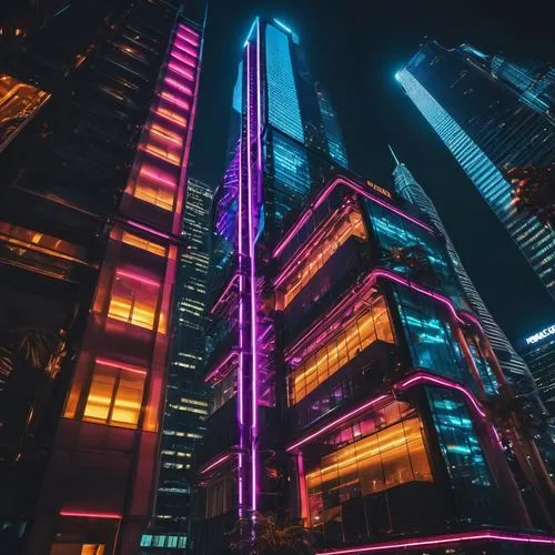 guangzhou,dubai marina,shanghai,makati,dubai,vdara,cybercity,colored lights,dubia,cyberpunk,largest hotel in dubai,hkmiami,colorful city,miami,singapore,shenzhen,ctbuh,chongqing,klcc,jbr,Conceptual Art,Sci-Fi,Sci-Fi 26