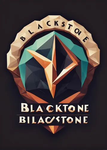 Design a Blackstone logo with a vintage feel for a retro-themed event.,blackmagic design,stone background,blackhouse,store icon,start black button,blackjack,the logo,br badge,bierock,logo,honeycomb st