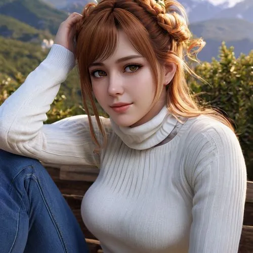 asuka langley soryu,malon,erina,sweater,nozawa,kasumi,ayu,ciani,yuna,pigtails,mariko,marika,redhead doll,serah,mitsuki,yangmei,mayumi,koto,taiga,kaniskina,Photography,General,Realistic