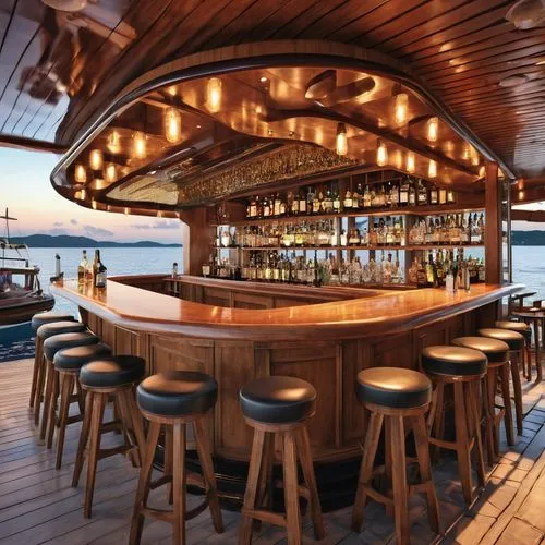 beach bar,boatyard,floating restaurant,beach restaurant,salt bar,unique bar,wharf,wooden pier,bar stools,liquor bar,boathouse,houseboat,wooden decking,boat dock,yacht club,wheelhouse,beer tables,boat house,board walk,federsee pier,Photography,General,Realistic