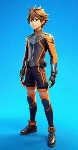 guardian ranger,an animated character guy with light armor,garrison,yosuke,masayoshi,sakka,hyuck,sorey,Unique,3D,3D Character