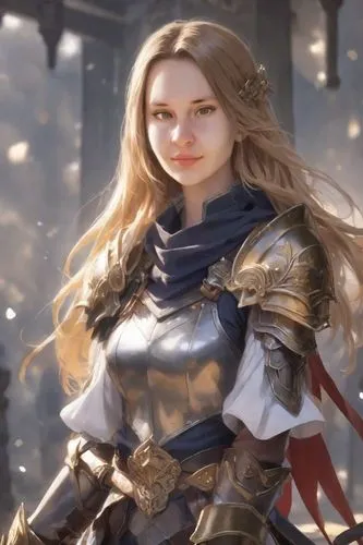 female warrior,elendil,joan of arc,elona,paladin,aegon,Digital Art,Anime