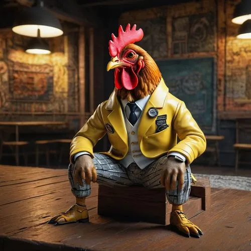 poussaint,pubg mascot,coq,vintage rooster,gamecock,the chicken,chocobo,yellow chicken,bantam,pollo,cockerel,cockman,leghorn,rooster,chicken bird,lecoq,fowl,cluck,henpecked,polish chicken,Photography,General,Sci-Fi