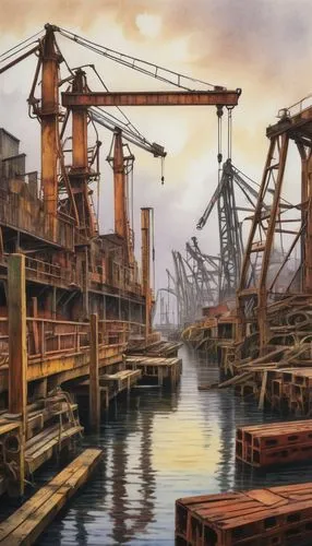 harbor cranes,port cranes,ship yard,container cranes,dockyards,harbor crane,industrial landscape,shipyards,drydocks,stevedores,docks,dockage,shipyard,cargo port,hafen,dockworkers,duwamish,longshoremen,harbor,ilwu,Conceptual Art,Daily,Daily 17