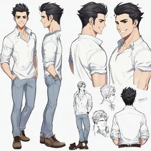 diarmuid,okabe,male character,male poses for drawing,sousuke,sosuke,dojima,raich,soichiro,kuze,isshin,watase,katsuyori,toshihiko,kresnik,pompadours,jigoro,iwa,kiriakis,masaoka