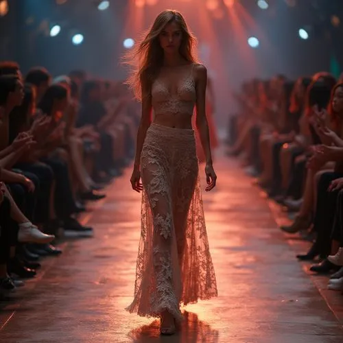 runway,siriano,rodarte,catwalk,a floor-length dress,afw