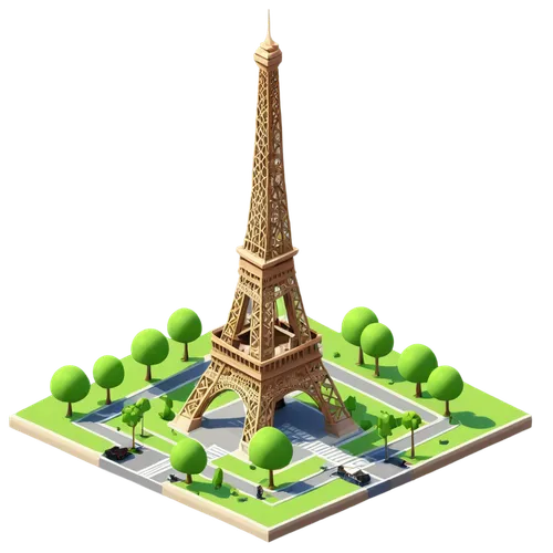 paris clip art,eiffel tower,eiffel,trocadero,the eiffel tower,champ de mars,eifel,paris,eiffel tower french,french building,3d model,isometric,low-poly,3d bicoin,low poly,french digital background,landmarks,universal exhibition of paris,tilt shift,scale model,Unique,3D,Low Poly