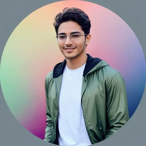 adipati,edit icon,rainbow background,portrait background,saeid,abdelrahman,Conceptual Art,Daily,Daily 13