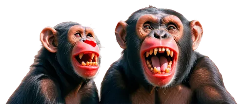 mandrills,chimpanzees,chimps,macaques,baboons,three monkeys,primates,chimpansee,chimpanzee,hominoids,rhesus,simians,barbary macaques,afarensis,primatology,mandrill,monkeys,singes,apes,baboon,Conceptual Art,Daily,Daily 20