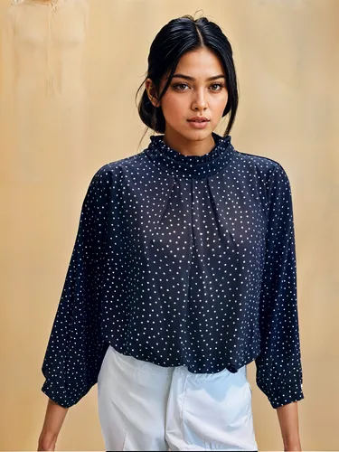 tirunal,chambray,menswear for women,denim and lace,blouse,sazan,shirting,denim fabric,scalloped,sherine,peplum,cotton top,claudie,mazarine blue,kantha,polka dots,eyelet,womenswear,tahiliani,floriana