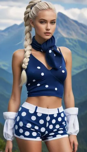 derivable,polka,tera,vasilisa,nordic,blue checkered,Photography,Fashion Photography,Fashion Photography 25