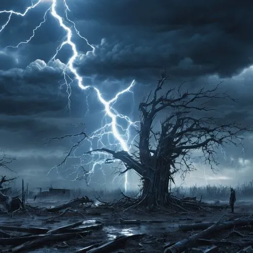 nature's wrath,lightning strike,cleanup,lightning storm,thunderstruck,thunderstorm mood,thunderstorms,stormbringer,strom,lightning damage,thunderstone,thundering,lightening,thunderclap,lightning,tempestuous,wuthering,apocalyptically,thunderous,defend,Conceptual Art,Fantasy,Fantasy 33