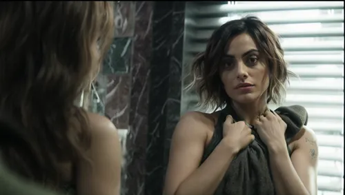 doll looking in mirror,in the mirror,video scene,the mirror,mirror,mirrors,clary,looking glass,digital compositing,trailer,video clip,the girl's face,mirror reflection,outside mirror,interrogation,kat