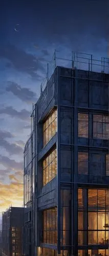 glass facade,modern building,contemporary,appartment building,lofts,glass building,newbuilding,penthouses,office building,modern office,office block,new building,aqua studio,sky apartment,company building,glass facades,industrial building,condominia,nbbj,kimmelman,Illustration,Abstract Fantasy,Abstract Fantasy 15