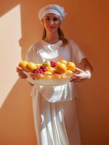 My beautiful hostess came towards me with a bowl of the most delicious fruit and beamed at me with love.,a woman holding a plate full of fruit,apricot preserves,apricots,catering service bern,marzipan