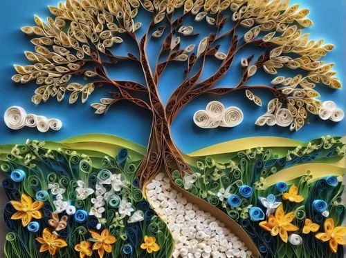 painted tree,flourishing tree,almond tree,glass painting,khokhloma painting,birch tree illustration,blossom tree,magnolia tree,mushroom landscape,oil on canvas,pascua,celtic tree,jaggery tree,mirabelle tree,primavera,oil painting on canvas,koestenbaum,wall painting,blossoming apple tree,painting easter egg,Unique,Paper Cuts,Paper Cuts 09