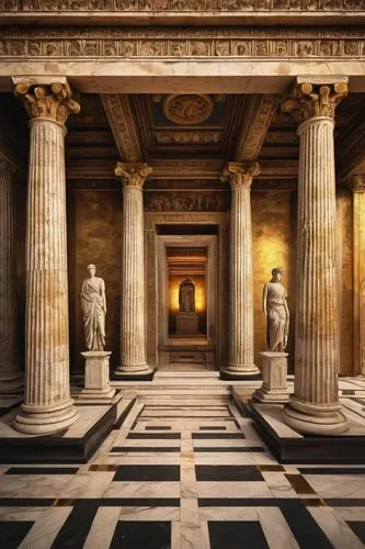 serapeum,pantheon,three pillars,doric columns,colonnaded,greek temple,metapontum,peristyle,parthenos,classical antiquity,hypogeum,house with caryatids,neoclassical,galerius,municipium,roman temple,pillars,tepidarium,columns,neoclassicism,Illustration,Black and White,Black and White 09