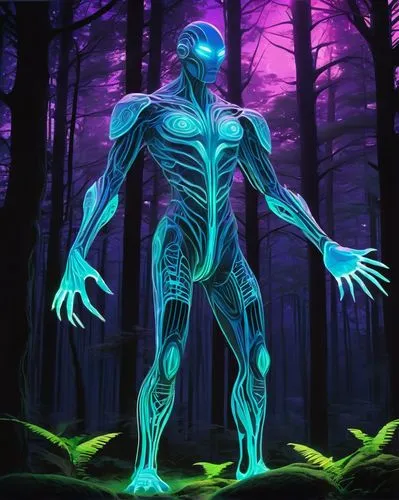 neon body painting,syglowski,uv,lymphatic,nekron,varekai,mutator,neuromas,telos,biotrog,skeletal,windigo,augmentation,geist,cleanup,skinwalker,defend,eidolon,metastasis,protogynous,Illustration,Realistic Fantasy,Realistic Fantasy 20