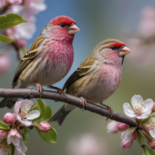 american rosefinches,house finches,finches,society finches,carduelis carduelis,red headed finch,carduelis,european finch,spring bird,red finch,common finch,cassin's finch,love bird,redpoll,bird couple,garden birds,songbirds,birds on a branch,sparrows,colorful birds,Photography,General,Natural