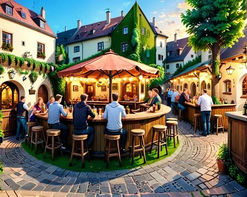 biergarten,beer garden,rathskeller,rothenburg,medieval market,rothenburg of the deaf,rathauskeller,oktoberfest background,townsmen,bamberg,medieval town,tavern,erfurt,townscapes,restaurant bern,allemagne,taverns,quedlinburg,germany,hildesheim germany,Anime,Anime,General