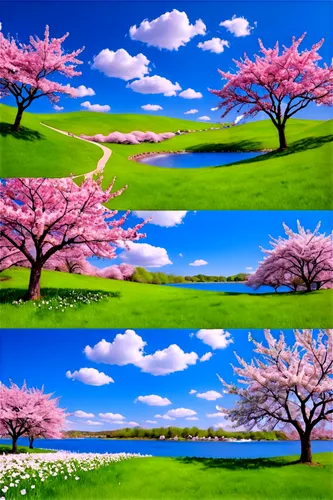 sakura trees,japanese sakura background,sakura background,japanese cherry trees,spring background,landscape background,springtime background,background vector,cherry trees,blooming trees,japanese floral background,sakura tree,nature background,takato cherry blossoms,3d background,cartoon video game background,flowering trees,the cherry blossoms,background colorful,flower background,Unique,3D,Isometric