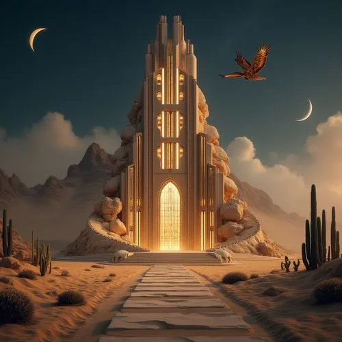 citadels,fantasy picture,gold castle,tirith,fantasy landscape,gallifrey,fairy chimney,watchtower,sanctum,temples,thatgamecompany,the desert,barsoom,goldmoon,spaceport,watchtowers,art deco background,3d fantasy,hall of the fallen,imaginarium,Photography,General,Realistic