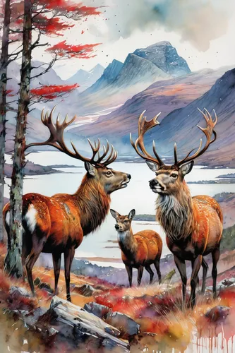 buffalo plaid antlers,elk,buffalo plaid deer,red deer,caribou,deer illustration,stag,manchurian stag,elk reposing on lateral moraine,buffalo plaid reindeer,christmas buffalo raccoon and deer,pere davids deer,buffalo plaid red moose,deers,barren ground caribou,elks,bull elk resting,winter deer,landseer,bull elk on lateral moraine,Illustration,Paper based,Paper Based 13