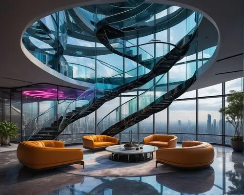 glass wall,futuristic architecture,spiral staircase,penthouses,glass building,modern office,interior modern design,hotel w barcelona,modern decor,luxury hotel,atrium,sky apartment,interior design,hotel lobby,andaz,lobby,atriums,circular staircase,luxury home interior,vdara,Art,Classical Oil Painting,Classical Oil Painting 16