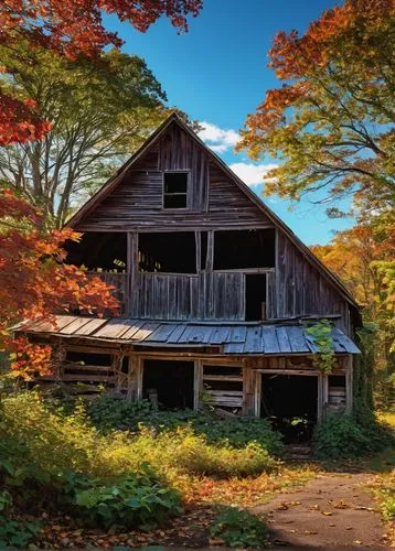 fall landscape,old barn,barn,autumn landscape,red barn,field barn,fall foliage,autumn idyll,autumn background,house in the forest,autumn scenery,autumn frame,wooden house,country cottage,ektachrome,water mill,colors of autumn,quilt barn,autumn color,old mill,Illustration,Black and White,Black and White 14