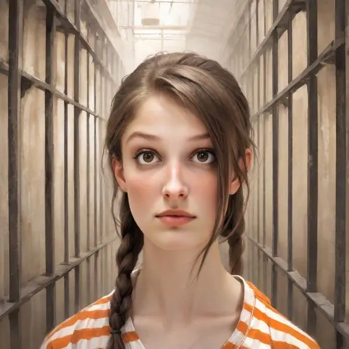 prisoner,girl portrait,prison,portrait of a girl,girl in a long,the girl's face,girl in t-shirt,young woman,girl in a historic way,mystical portrait of a girl,portrait background,girl studying,arbitrary confinement,artist portrait,photoshop manipulation,detention,woman face,child portrait,artistic portrait,eleven