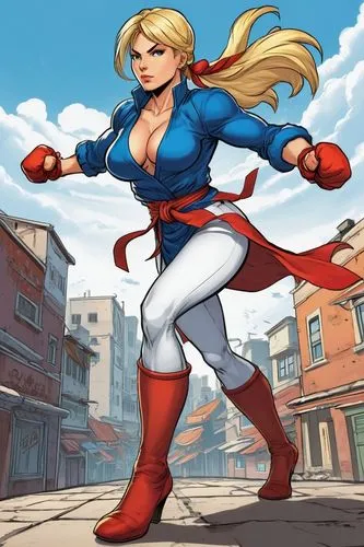 kolin,cammy,karin,shadaloo,sfv,millia,namora,adora,superheroine,kara,rugal,chun,supergirl,ann,super heroine,fighting stance,ronda,sakazaki,captain marvel,muscle woman,Illustration,American Style,American Style 13