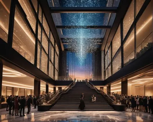 the dubai mall entrance,sky space concept,hall of nations,futuristic art museum,renderings,baselworld,hall of the fallen,titanum,galleria,difc,starscape,universum,esteqlal,skybridge,immenhausen,planetarium,tribute in light,arcology,skyways,coruscant,Illustration,Retro,Retro 24