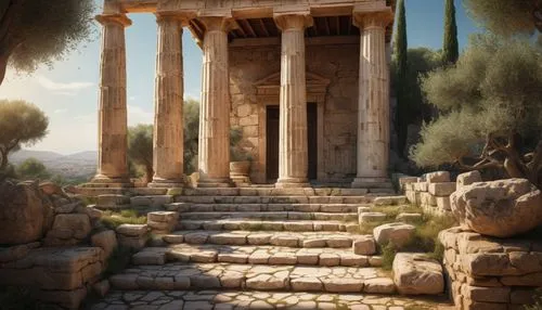 greek temple,baalbek,temple of diana,roman temple,ephesus,erechtheus,temple of hercules,delphi,jerash,celsus library,palmyra,dougga,amman citadel,leptis,laodicea,artemis temple,erechtheion,tempio,tiryns,volubilis,Conceptual Art,Fantasy,Fantasy 03