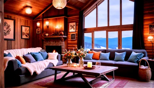 alpine style,chalet,the cabin in the mountains,snow house,coziness,sitting room,warm and cozy,great room,mountain hut,cabin,coziest,cozier,snowhotel,luxury home interior,log cabin,livingroom,verbier,gstaad,snowed in,alpine hut,Conceptual Art,Sci-Fi,Sci-Fi 06