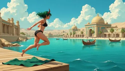 agrabah,sindbad,lybia,neith,mermaid background,wadjet