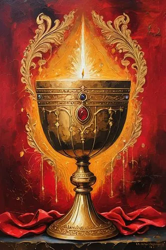 gold chalice,chalice,goblet,golden candlestick,golden pot,goblet drum,the cup,golden crown,cauldron,the hand with the cup,khokhloma painting,eucharistic,torah,the czech crown,gold crown,golden scale,kingcup,copa,samovar,torch-bearer,Conceptual Art,Oil color,Oil Color 20