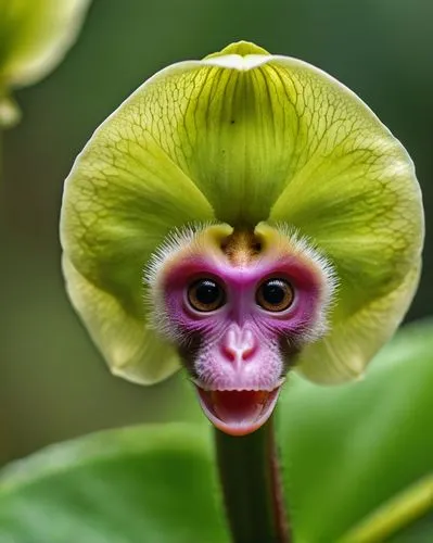  orchidée singe,(Dracula simia)
 fleur qui ressemble à un visage de singe. ,dragon's mouth orchid,orchid flower,beard flower,vine flower,monkey banana,flower exotic,fly orchid,climbing flower,flower a