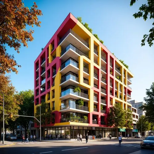 colorful facade,plattenbau,mvrdv,europan,apartment block,multistorey,appartment building,apartment building,arkitekter,inmobiliaria,rigshospitalet,apartment blocks,floridsdorf,seidler,woolloongabba,3d rendering,maisonettes,block of flats,condominia,architektur