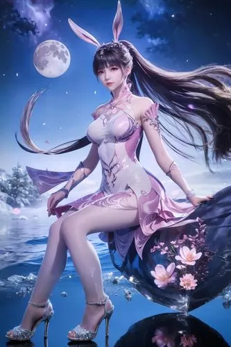 diaochan,japanese sakura background,kuanyin,qixi,chunli,tera