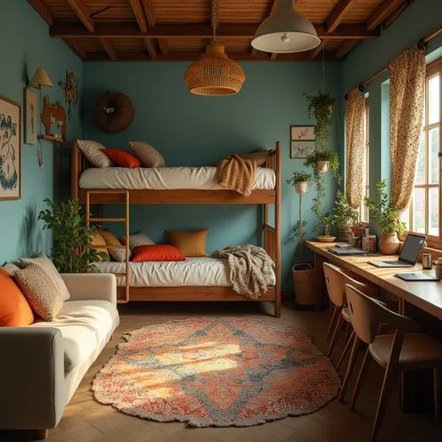 loft,roominess,great room,home interior,scandinavian style,children's bedroom,quarto,teal and orange,livingroom,interior design,danish room,daybed,bedrooms,interior decor,living room,kids room,furnishing,sleeping room,guestroom,daybeds,Photography,General,Realistic