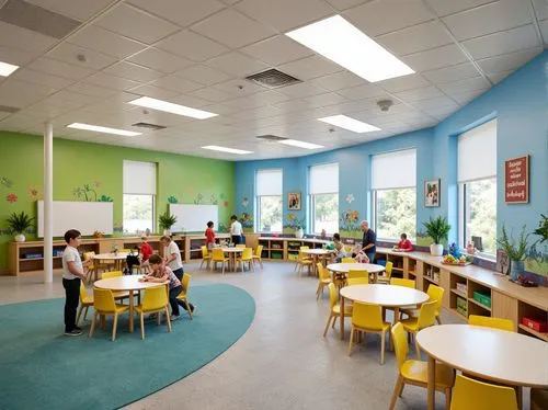 children's interior,children's room,prekindergarten,kindercare,pediatrics,nursery,montessori,school design,cafeteria,children's operation theatre,nurseries,lunchrooms,kindergarten,childcare,kidspace,daycares,pediatrician,pediatricians,lunchroom,staffroom